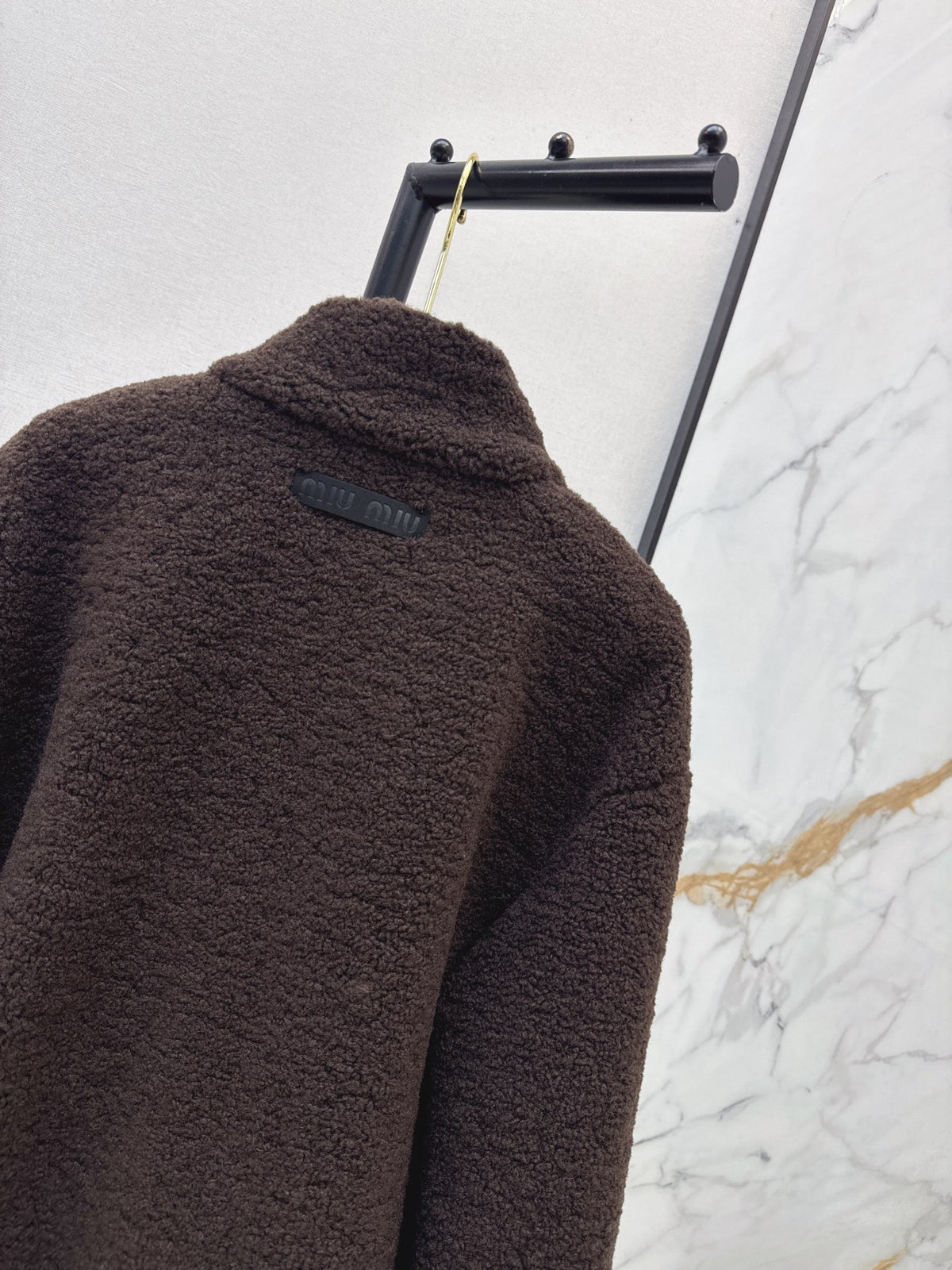 MiuMiu/26 Fall-Winter Latest Eco-Friendly Faux Shearling Jacket