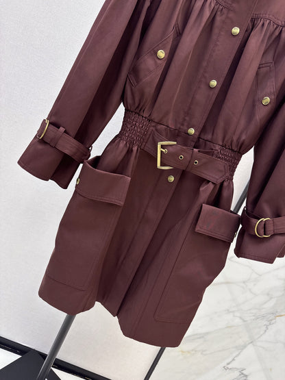 Chloe/26 Fall/Winter Latest Stand-Collar Trench Dress