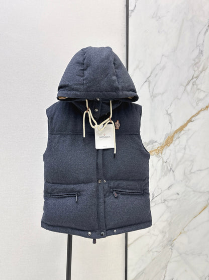 Moncler/26 Fall/Winter Latest Detachable Sleeve Down Puffer Jacket