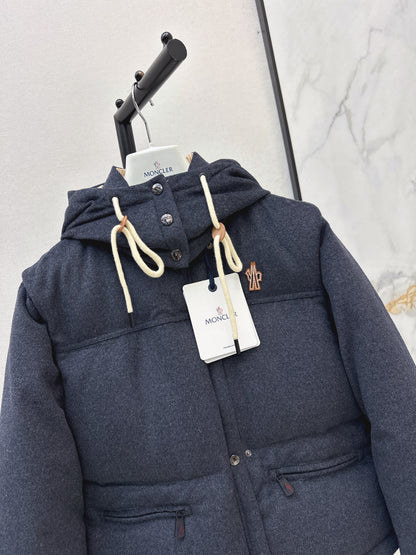 Moncler/26 Fall/Winter Latest Detachable Sleeve Down Puffer Jacket