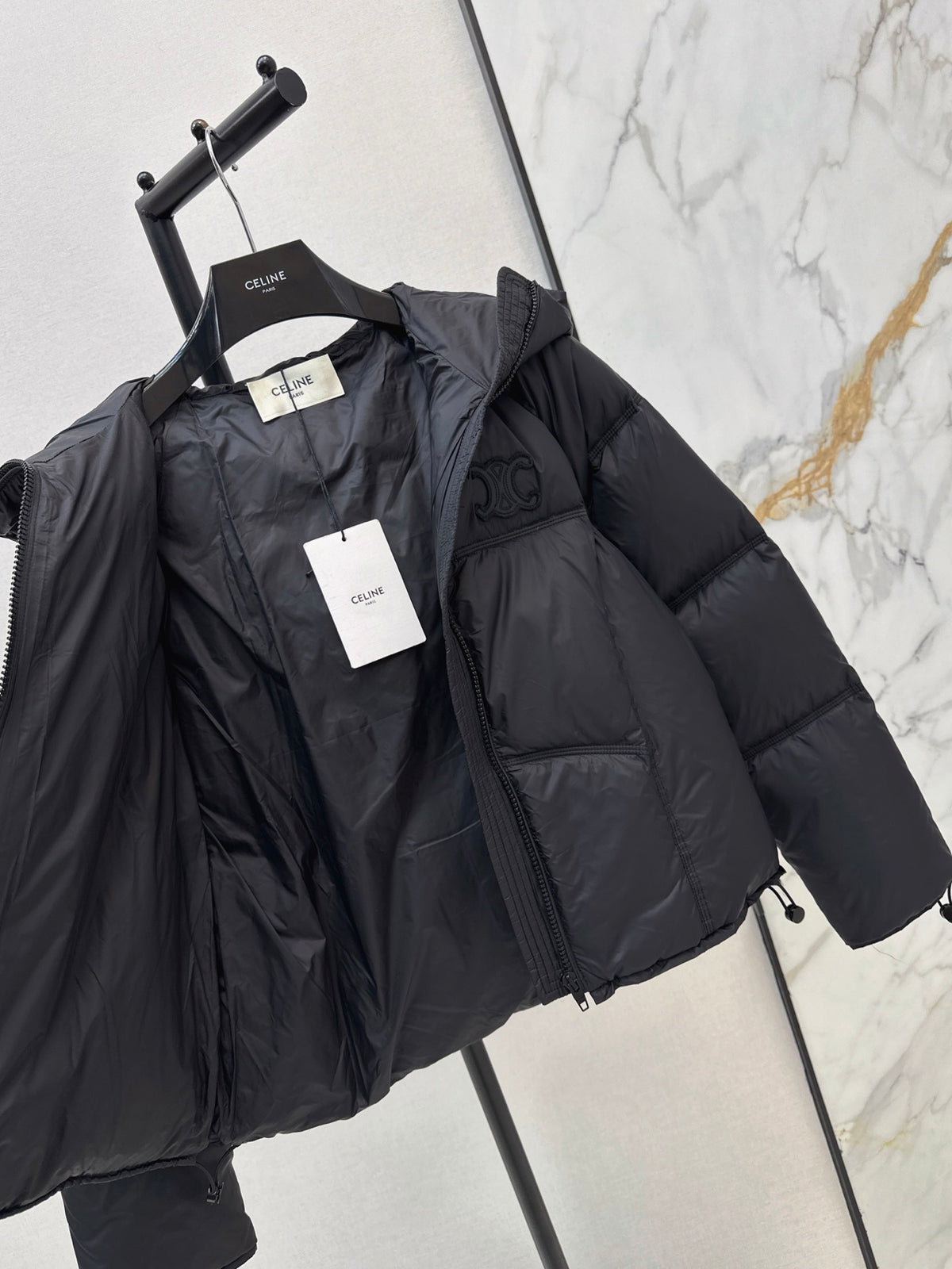 Celine/26 Fall/Winter Latest Casual Hooded Down Jacket