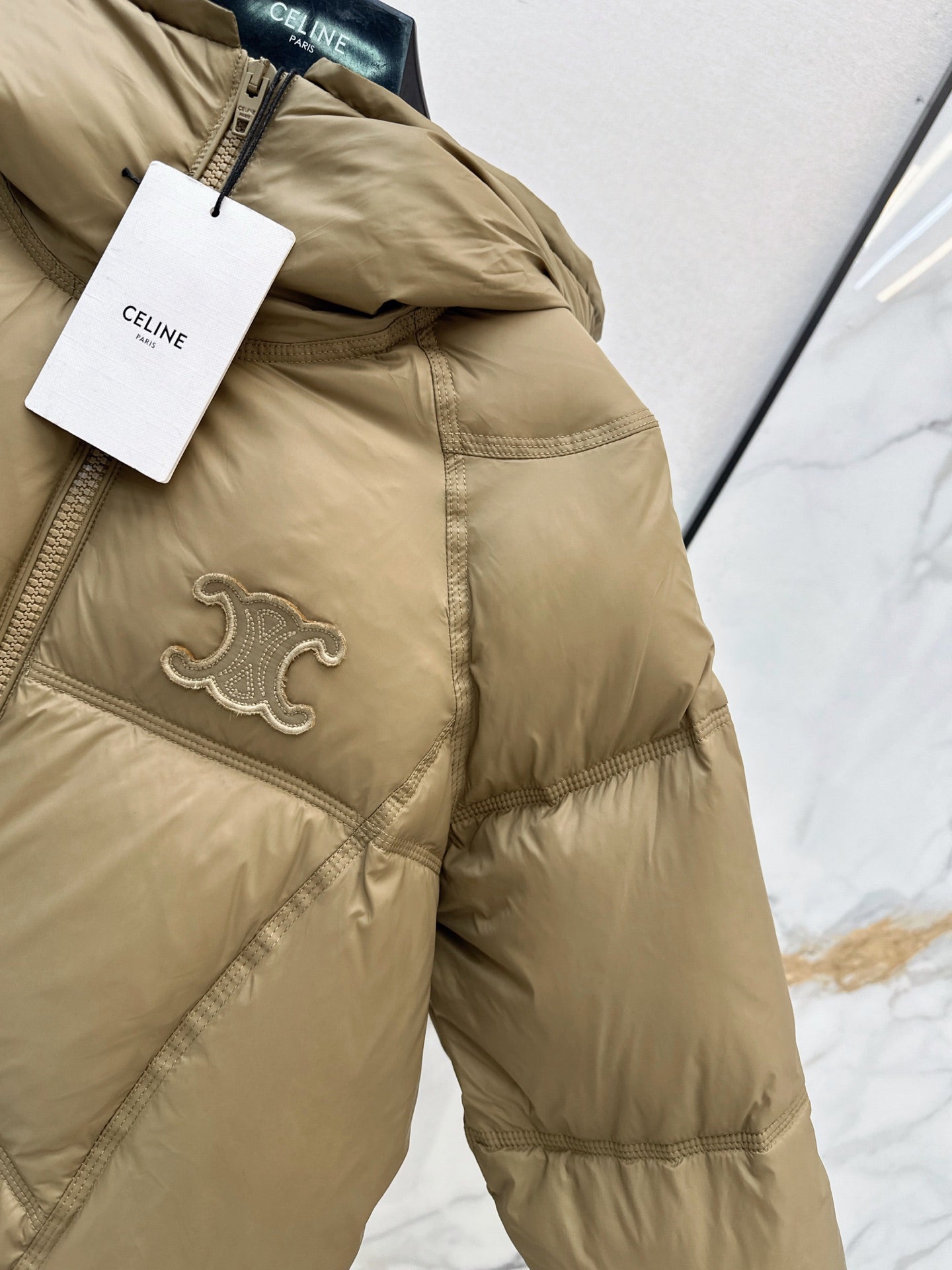 Celine/26 Fall/Winter Latest Casual Hooded Down Jacket