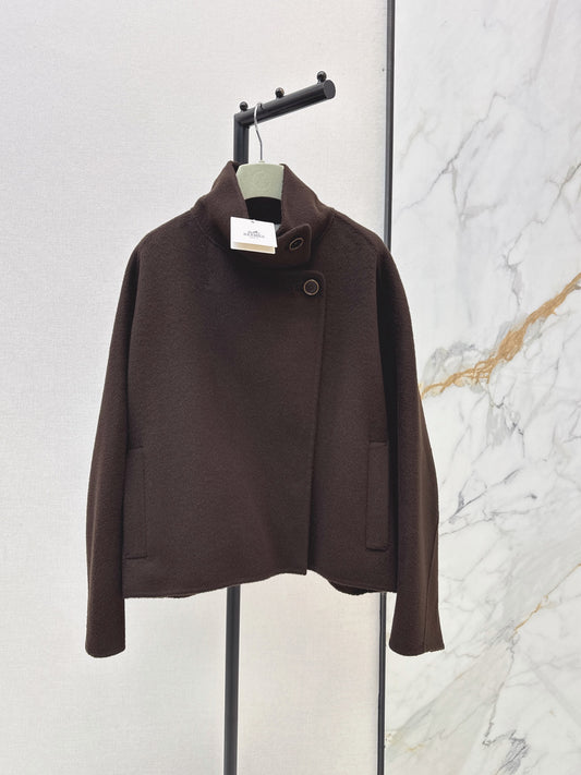 Hermès / 26 Fall-Winter Latest Loose Double-Faced Wool Coat