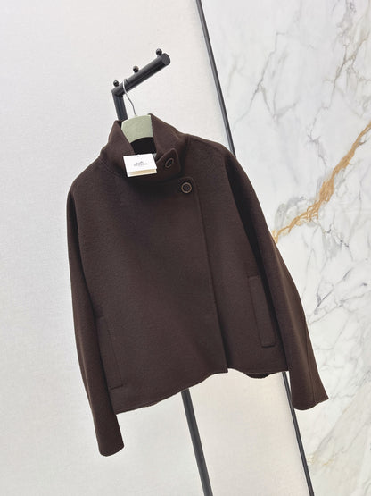 Hermès / 26 Fall-Winter Latest Loose Double-Faced Wool Coat