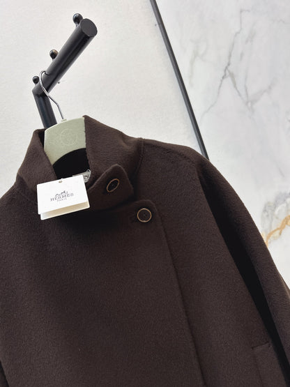 Hermès / 26 Fall-Winter Latest Loose Double-Faced Wool Coat