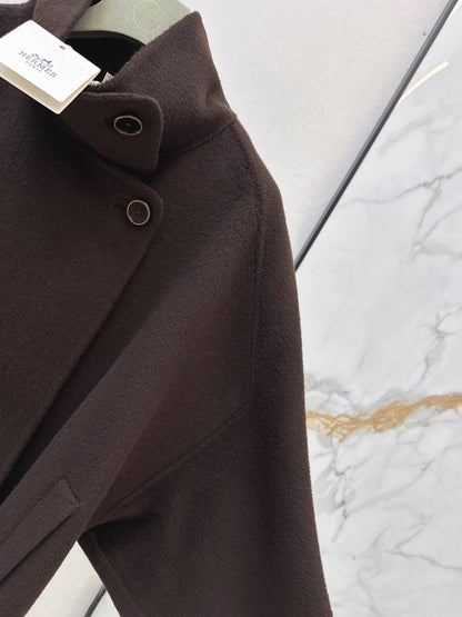 Hermès / 26 Fall-Winter Latest Loose Double-Faced Wool Coat
