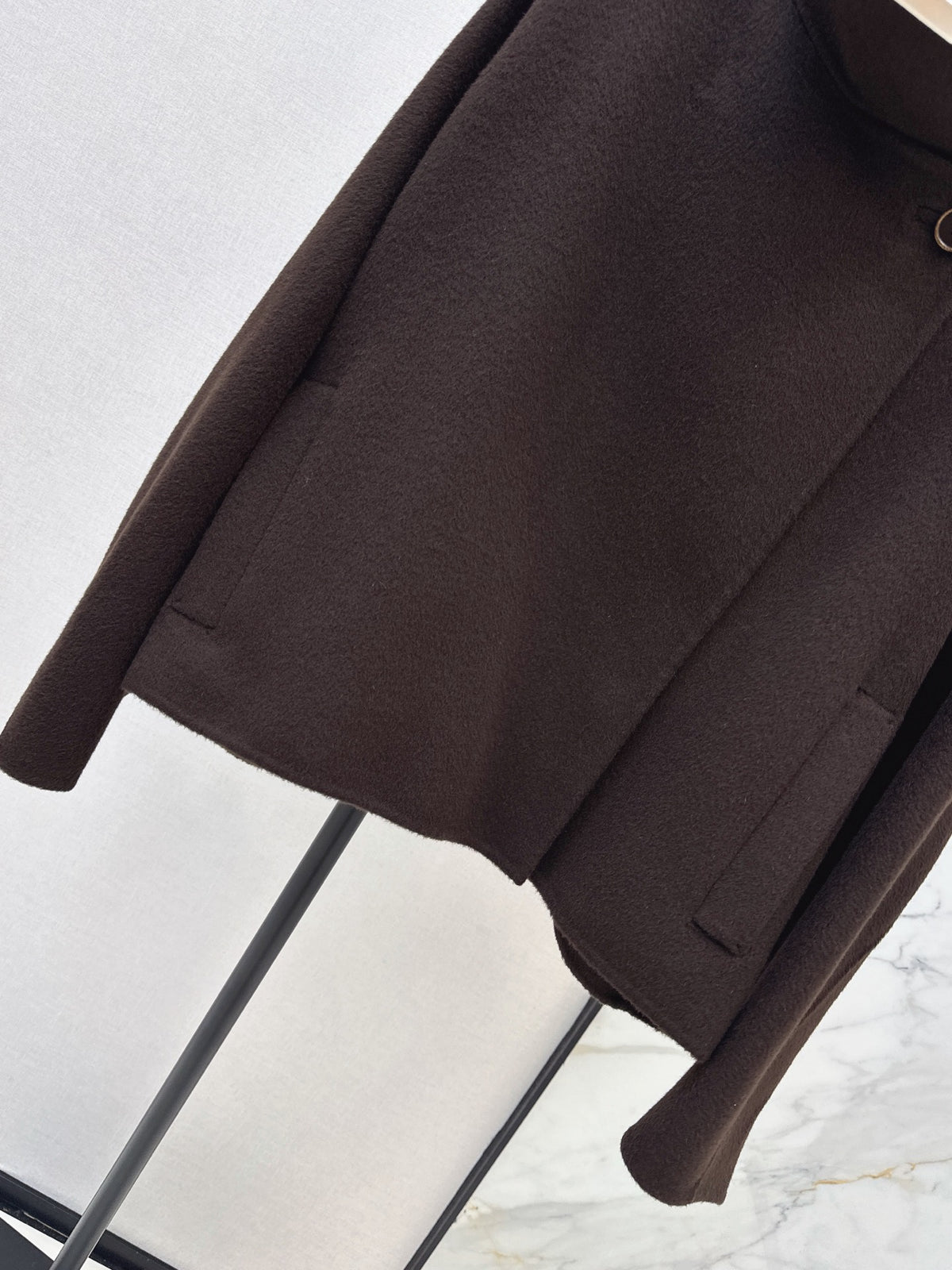 Hermès / 26 Fall-Winter Latest Loose Double-Faced Wool Coat