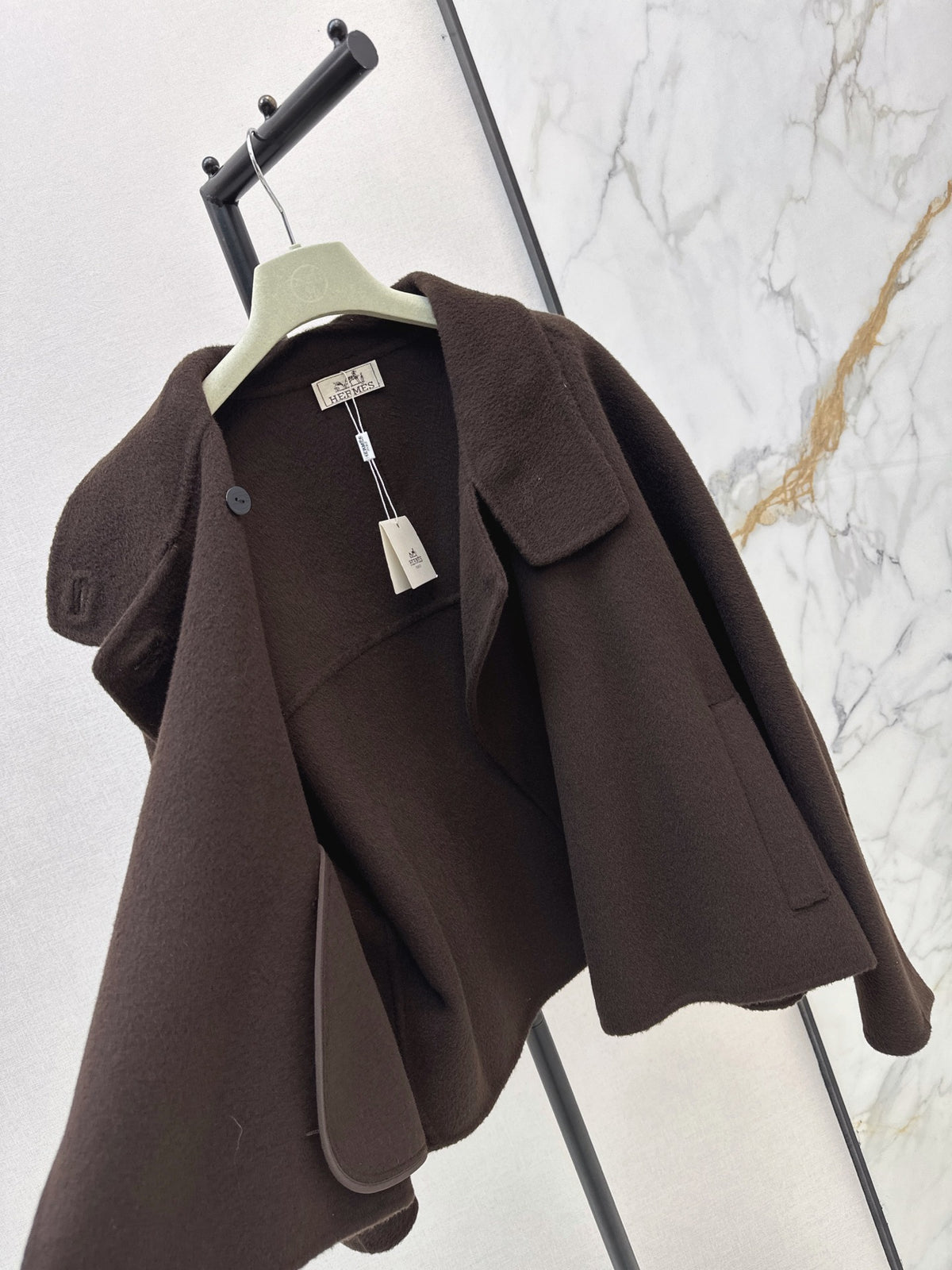Hermès / 26 Fall-Winter Latest Loose Double-Faced Wool Coat