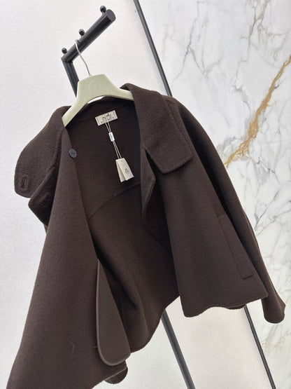 Hermès / 26 Fall-Winter Latest Loose Double-Faced Wool Coat