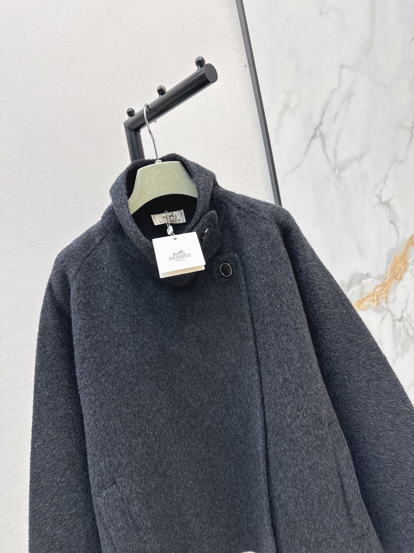 Hermès / 26 Fall-Winter Latest Loose Double-Faced Wool Coat