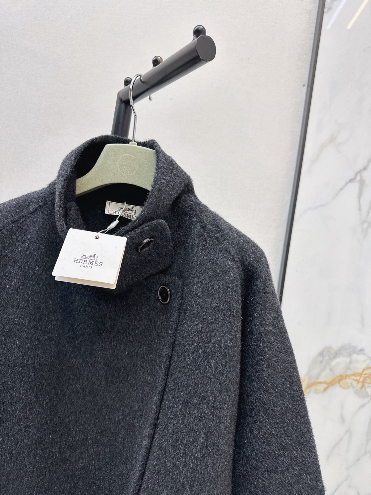 Hermès / 26 Fall-Winter Latest Loose Double-Faced Wool Coat