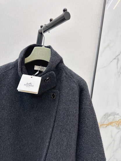 Hermès / 26 Fall-Winter Latest Loose Double-Faced Wool Coat