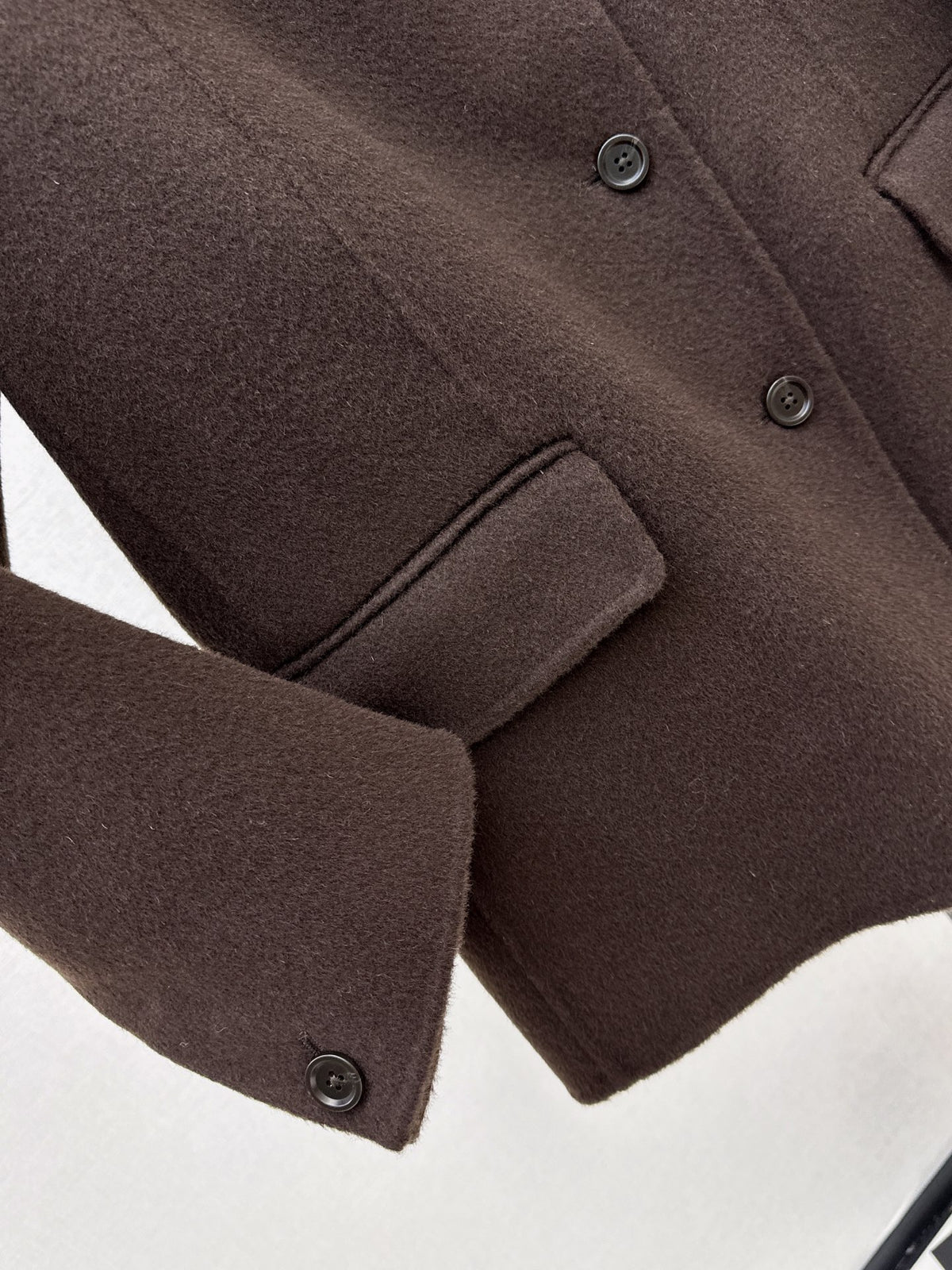 Loro Piana/26 Fall & Winter Latest Double-Faced Wool Coat with Lapel