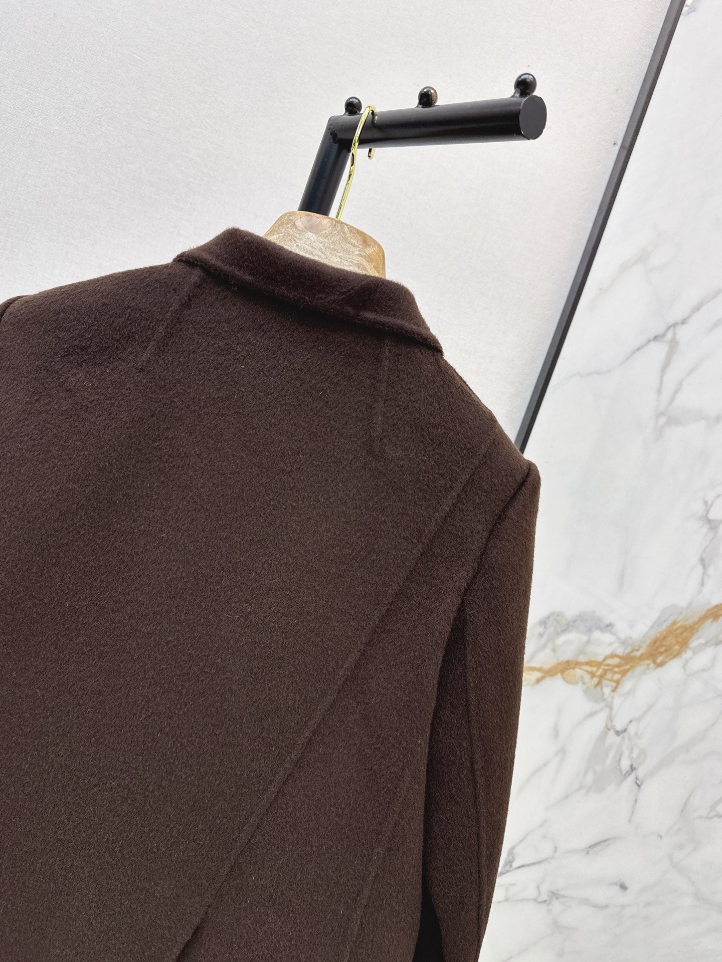Loro Piana/26 Fall & Winter Latest Double-Faced Wool Coat with Lapel