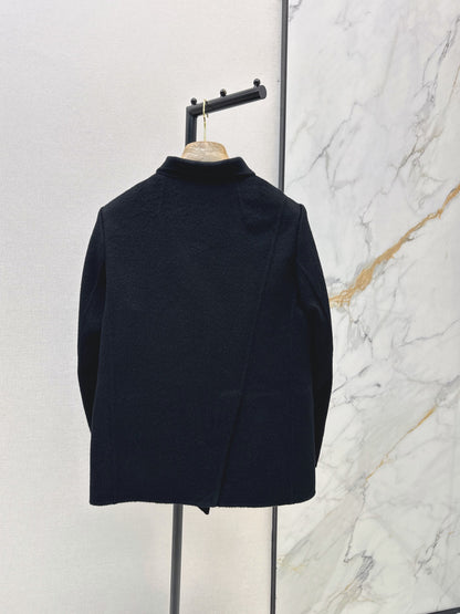 Loro Piana/26 Fall & Winter Latest Double-Faced Wool Coat with Lapel