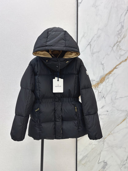 MONCLER/26 Fall-Winter Latest Hooded Waist-Cinched Down Jacket