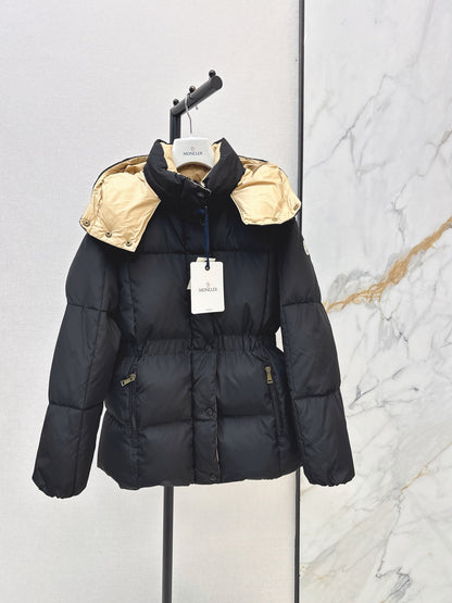 MONCLER/26 Fall-Winter Latest Hooded Waist-Cinched Down Jacket