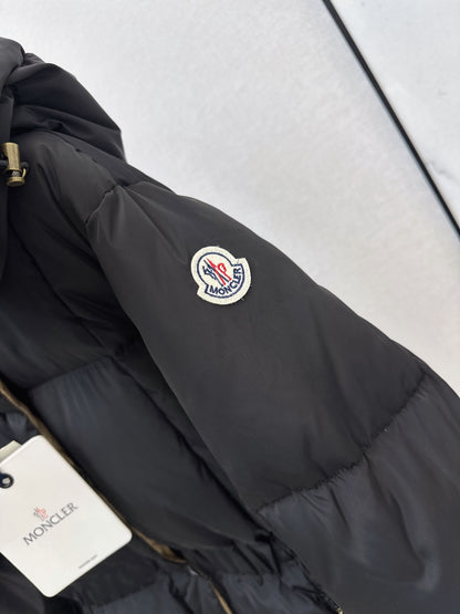 MONCLER/26 Fall-Winter Latest Hooded Waist-Cinched Down Jacket