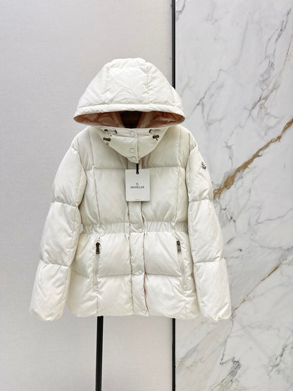 MONCLER/26 Fall-Winter Latest Hooded Waist-Cinched Down Jacket
