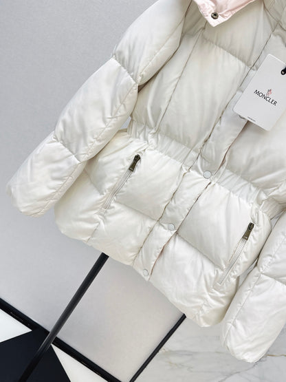 MONCLER/26 Fall-Winter Latest Hooded Waist-Cinched Down Jacket