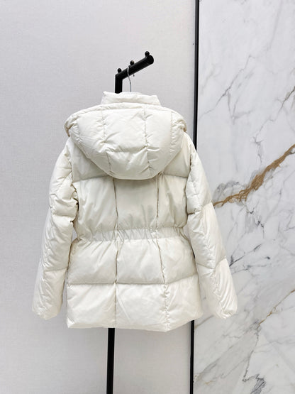 MONCLER/26 Fall-Winter Latest Hooded Waist-Cinched Down Jacket