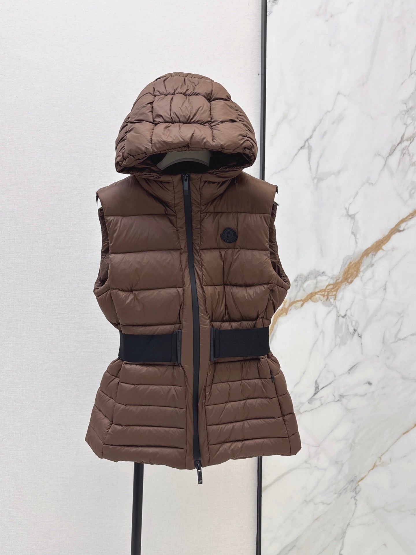 MONCLER/26 Fall Winter Latest Hooded Waist-Cinching Down Vest