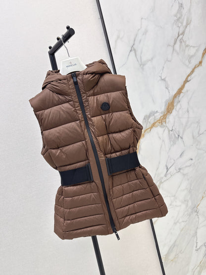 MONCLER/26 Fall Winter Latest Hooded Waist-Cinching Down Vest