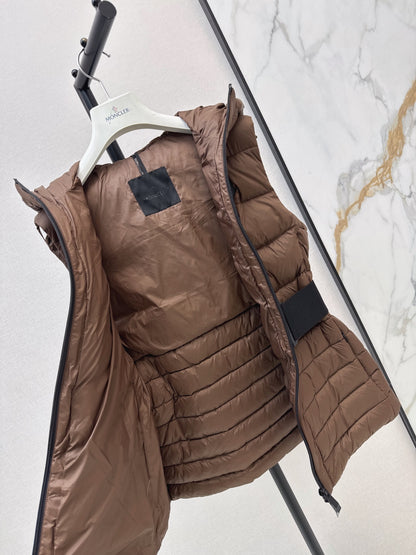 MONCLER/26 Fall Winter Latest Hooded Waist-Cinching Down Vest