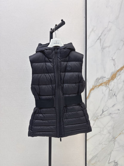 MONCLER/26 Fall Winter Latest Hooded Waist-Cinching Down Vest