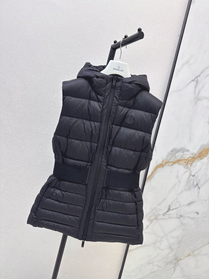 MONCLER/26 Fall Winter Latest Hooded Waist-Cinching Down Vest