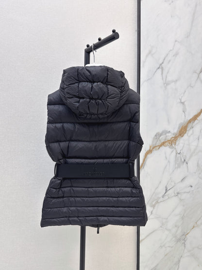 MONCLER/26 Fall Winter Latest Hooded Waist-Cinching Down Vest