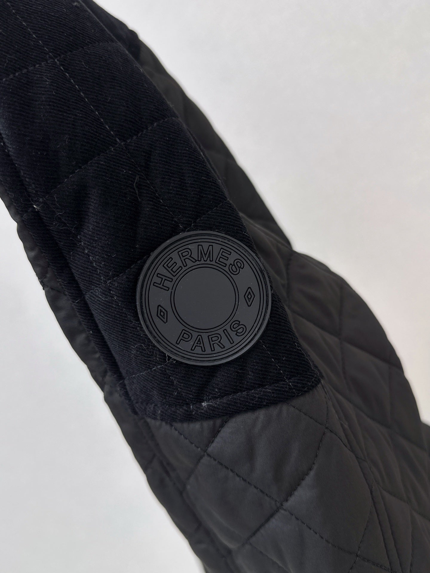 Hermès / 26 Fall-Winter Latest Patchwork Design Mid-Length Cotton Coat