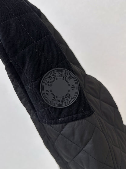 Hermès / 26 Fall-Winter Latest Patchwork Design Mid-Length Cotton Coat