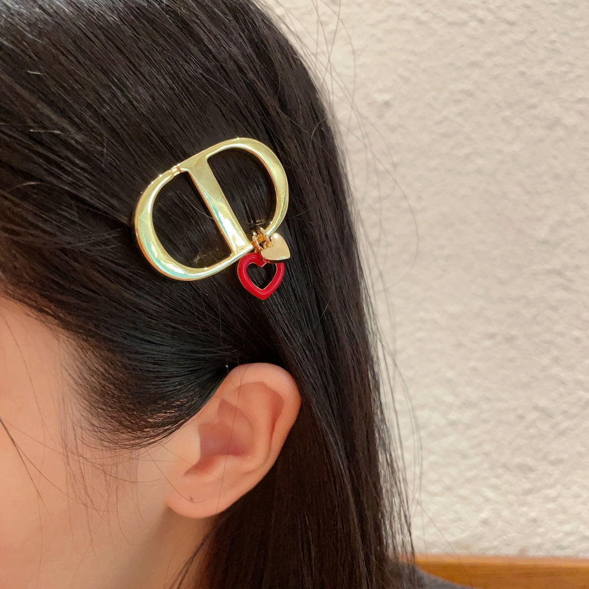 26 New Letter Heart Retro Hair Clip