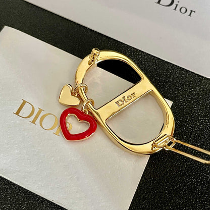 26 New Letter Heart Retro Hair Clip