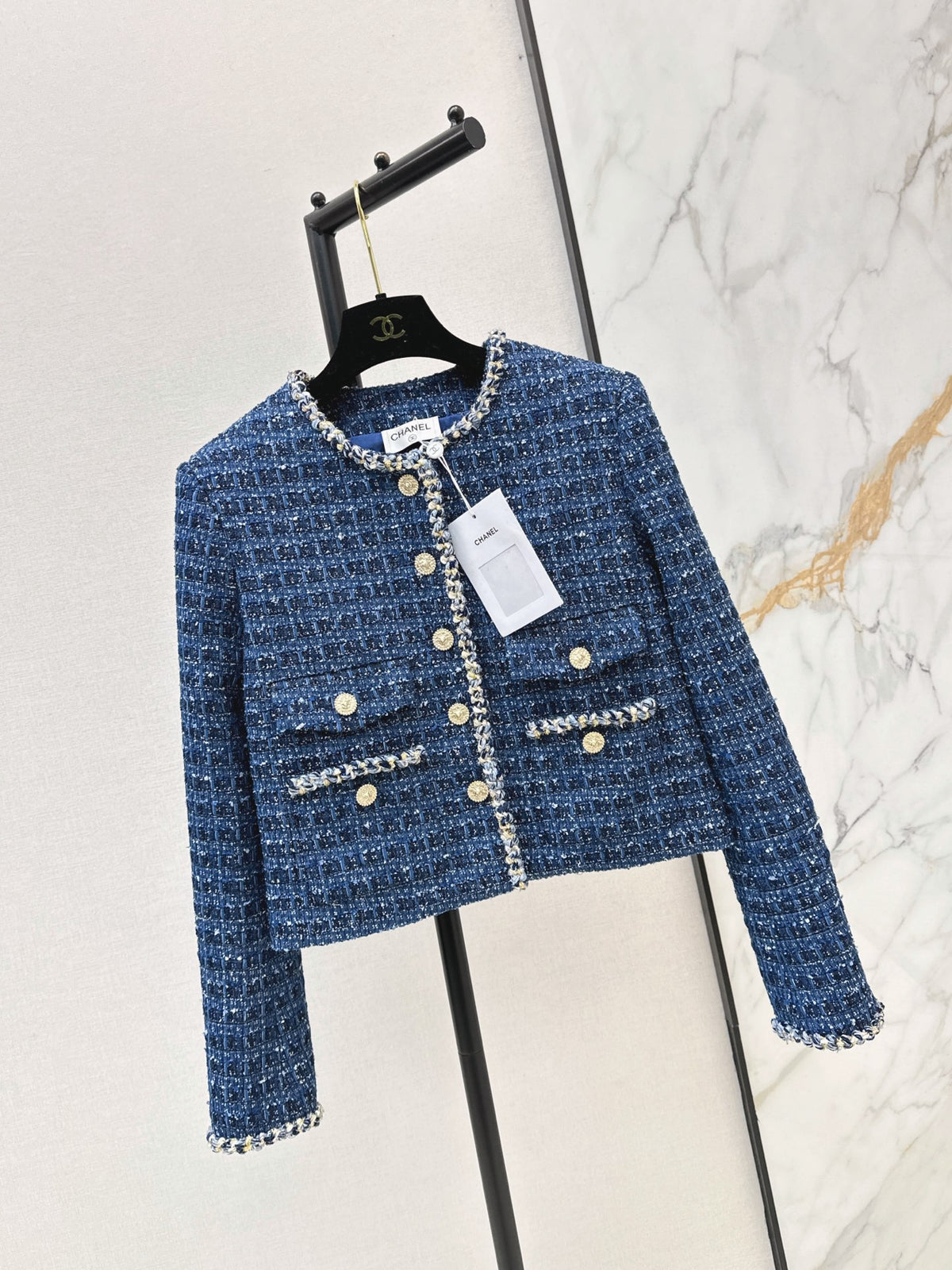 26 Fall/Winter Latest Little Chanel-Style Woven Tweed Coat