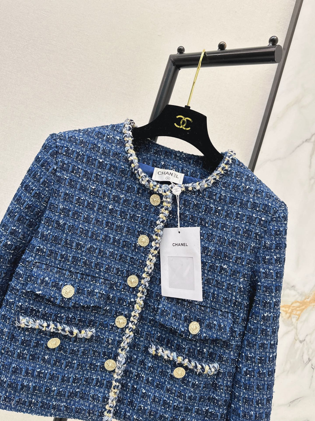 26 Fall/Winter Latest Little Chanel-Style Woven Tweed Coat