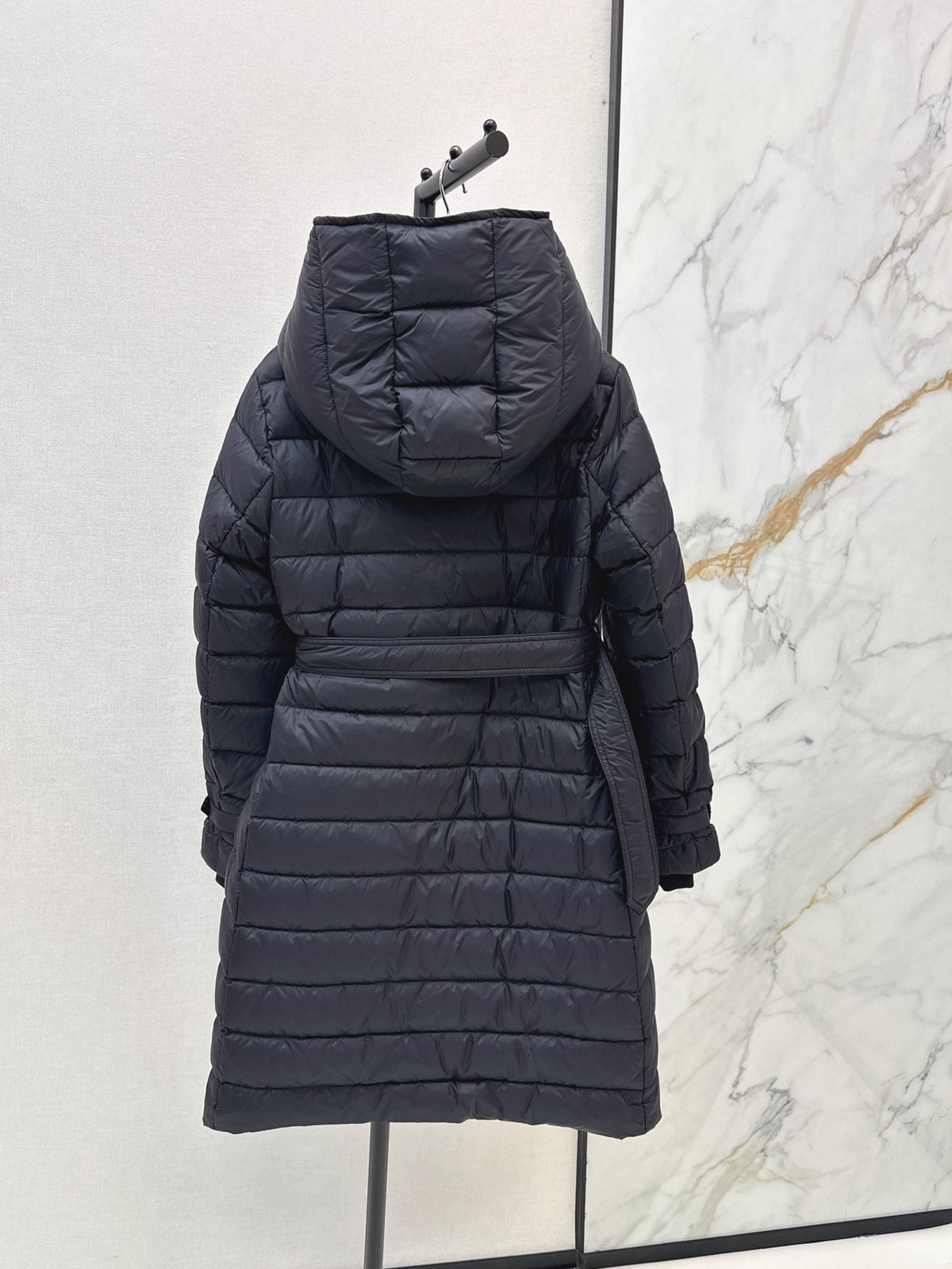 26 Fall/Winter New Classic Double-Breasted Hooded Long Down Coat