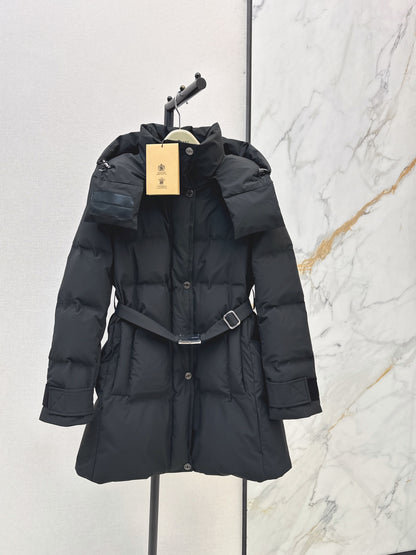 2026 Fall/Winter Latest Hooded Mid-Length Down Jacket