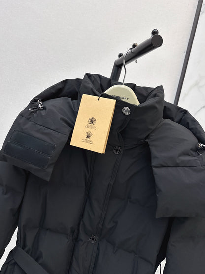 2026 Fall/Winter Latest Hooded Mid-Length Down Jacket