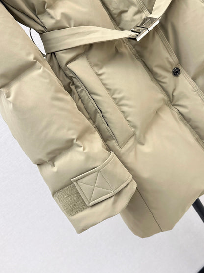 2026 Fall/Winter Latest Hooded Mid-Length Down Jacket