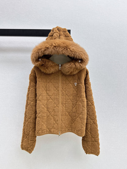 26 Fall/Winter Latest Best-Selling Series Fox Fur Collar Coat