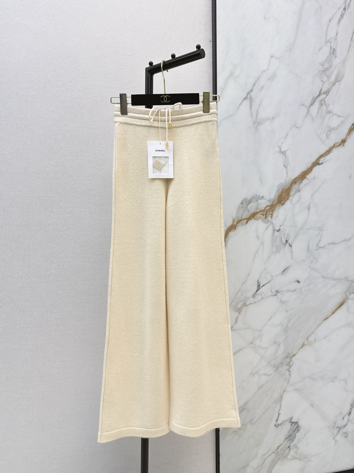 26 Fall/Winter Latest Elastic Waist Cashmere Straight-Leg Pants