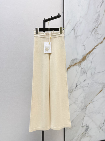 26 Fall/Winter Latest Elastic Waist Cashmere Straight-Leg Pants