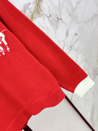 26 Autumn/Winter Latest Polo Color-Block Collared Knit Sweater