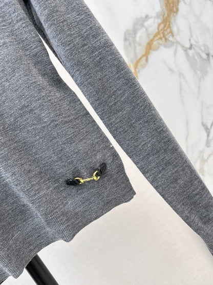 26 Fall/Winter Latest Semi-Turtleneck Horsebit Knit Top