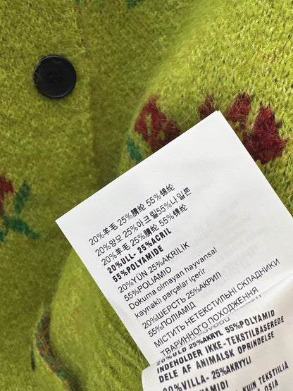 26 Fall/Winter Latest Floral Jacquard Wool Cardigan