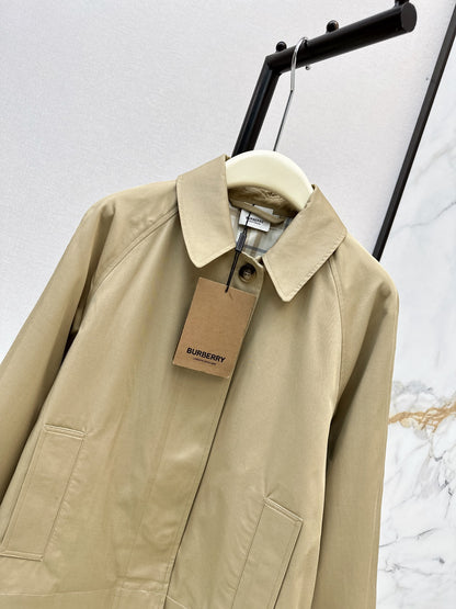 26 Fall/Winter Latest Oversized Notched Collar Trench Coat