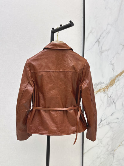 26 Early Autumn New Hunter-Style Waist-Cinching Jacket