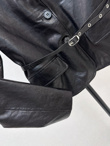26 Early Autumn New Hunter-Style Waist-Cinching Jacket